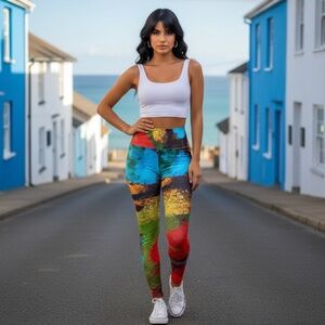 skinny fitting high-waisted yoga leggings